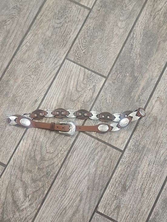 Tony Lama Accessories - Vintage 1996 Tony Lama Copper Grizzly Brown Leather Western Belt Size 36